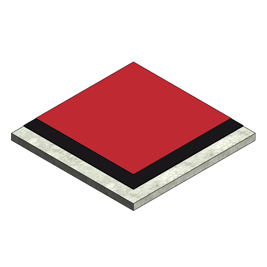 Двухслойное бесшовное покрытие САЛЬТО СПРЕЙ, RAL3002 13 мм